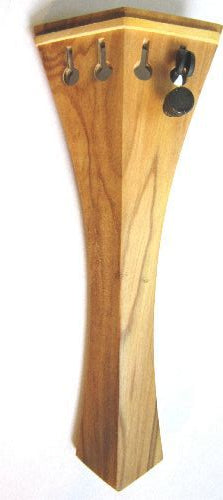 Violin tailpiece-Hill-"Schmidt tailpiece"-Olive-white saddle-1 tuner