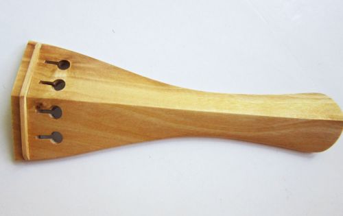 Violin tailpiece-Hill-Italian olive-white saddle-108mm