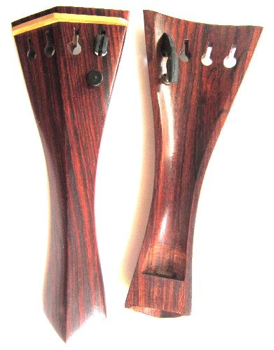 Violin tailpiece-Hill-"schmidt tailpiece"Rosewood-white saddle-hollow-1tuner