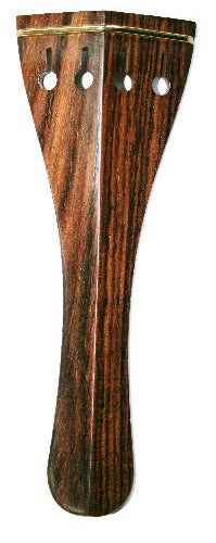 Violin tailpiece-Hill-Rosewood-gold saddle-hollow