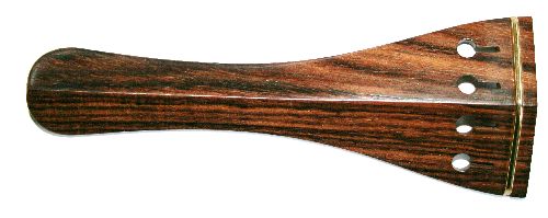 Violin tailpiece-Hill-Rosewood-gold saddle-hollow