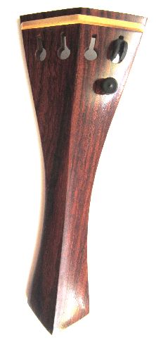 Violin tailpiece-Hill-"Schmidt tailpiece"-Rosewood-white saddle-1tuner