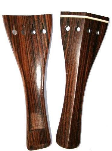 Violin tailpiece-Hill-Rosewood-white saddle-hollow