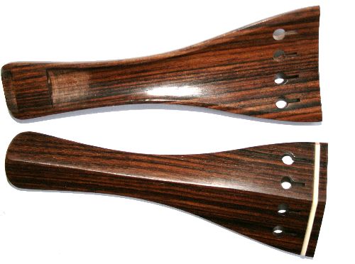 Violin tailpiece-Hill-Rosewood-white saddle-hollow