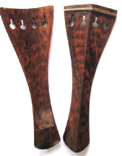 Violin tailpiece-Hill-snakewood-gold saddle-111mm