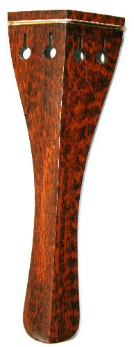 Violin tailpiece-Hill-Snakewood-gold saddle-hollow-114mm