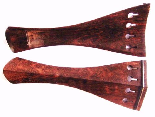 Violin tailpiece-Hill-Snakewood brazil-hollow
