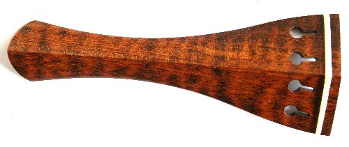 Violin tailpiece-Hill-Snakewood-white saddle