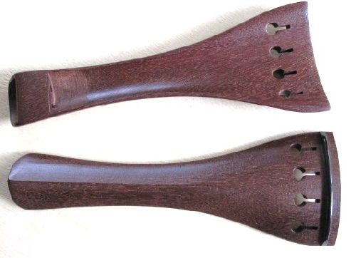 Violin tailpiece-Mirhill-Crabwood-ebony saddle-hollow