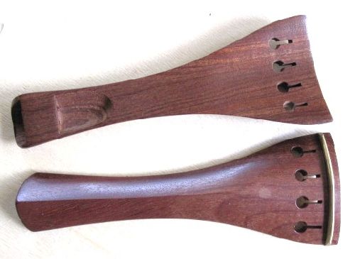 Violin tailpiece-Mirhill-crabwood-gold saddle-hol