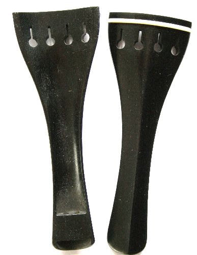 Violin tailpiece-Mirhill-Ebony-white saddle-hollow