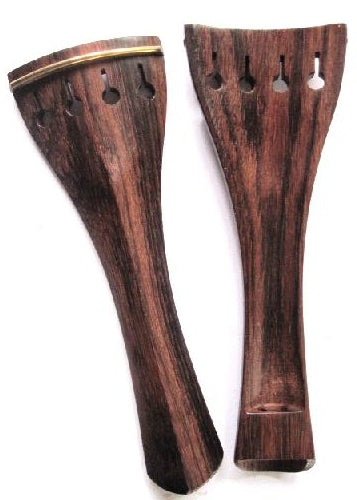 Violin tailpiece-Mirhill-Rosewood-gold saddle-hollow