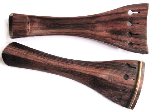 Violin tailpiece-Mirhill-Rosewood-gold saddle-hollow