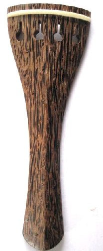 Violin tailpiece-Mirhill-Tigerwood-white saddle