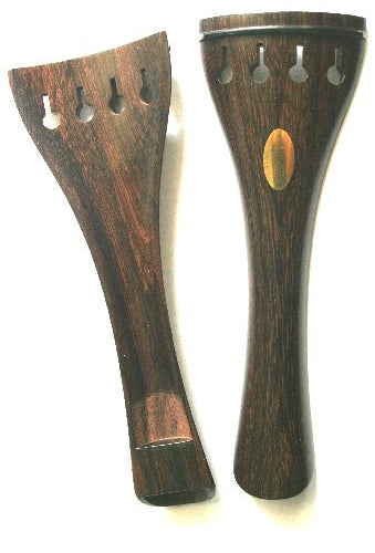 Violin tailpiece-Mirecourt-Tetul-brass olive-hollowed