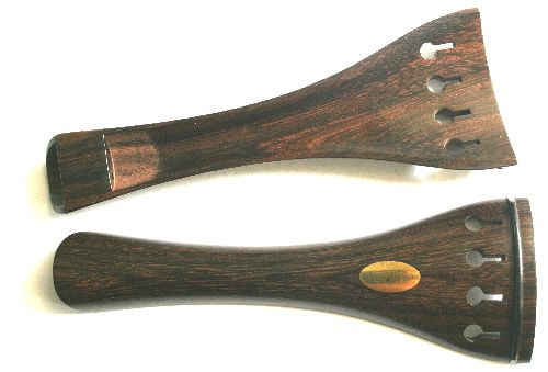Violin tailpiece-Mirecourt-Tetul-brass olive-hollowed