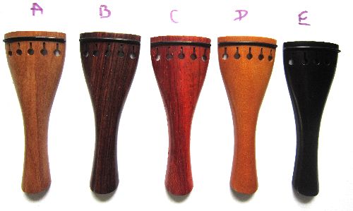 Violin tailpiece-Round-5 strings-various woods