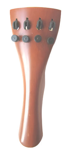 Violin tailpiece-Round-Boxwood-4 carbon tuners