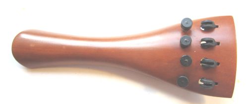 Violin tailpiece-Round-Boxwood-4 carbon tuners