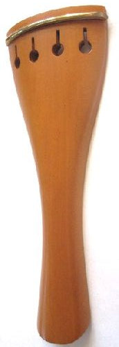 Violin Tailpiece-Round-Boxwood-Gold saddle