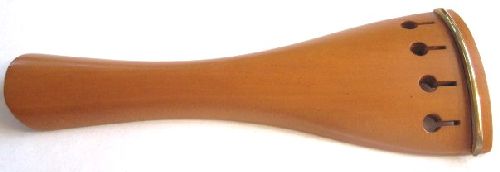 Violin Tailpiece-Round-Boxwood-Gold saddle