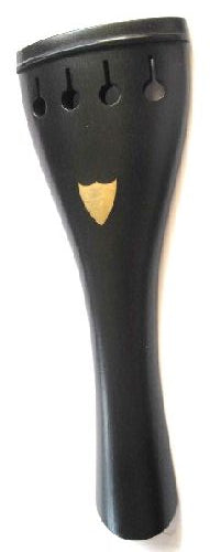Violin Tailpiece-Round-Ebony-Herald brass