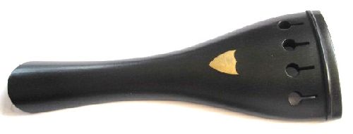 Viola Tailpiece-Round-Ebony-Herald brass