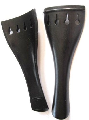 Violin Tailpiece-Round-Ebony-hollow