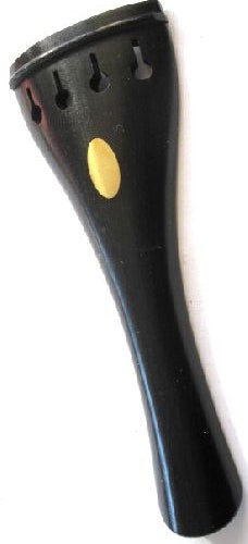 Viola tailpiece-Round-Ebony-gold olive
