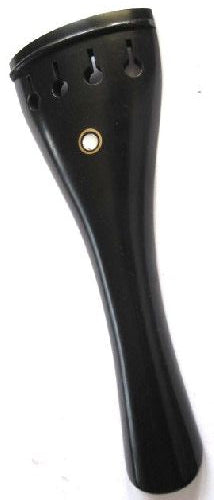 Viola tailpiece-round-Ebony-Parisian eye