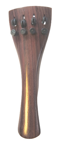 Violin tailpiece-Round-Rosewood-4 carbon fiber tuners