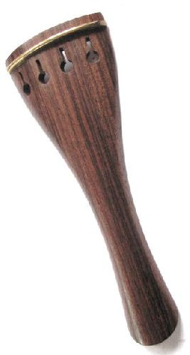 Viola tailpiece-Round-Rosewood-gold saddle