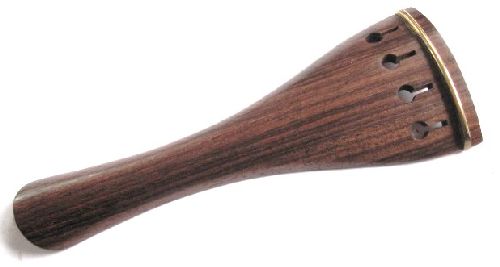 Viola tailpiece-Round-Rosewood-gold saddle