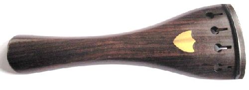 Viola Tailpiece-Round-Rosewood-Brass shield