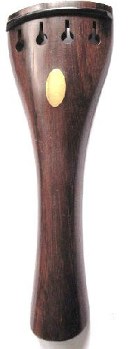 Violin tailpiece-round-rosewood-olive