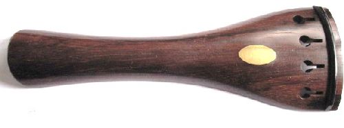 Violin tailpiece-round-rosewood-olive