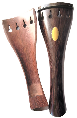 Viola tailpiece-round-Tetul-olive-hollow