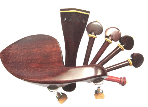 Violin fitting set- Tetul-white trimme