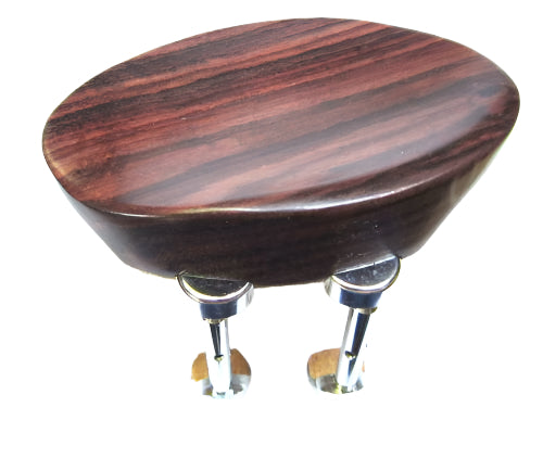 Viola chinrest-Flat Baron-Roseood-Hill chrome
