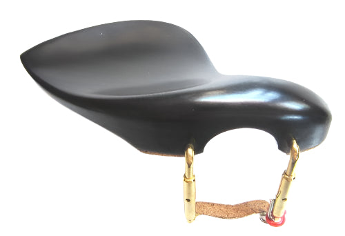Viola chinrest-Strad-Ebony-gold U brackets