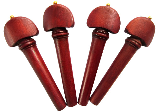 Viola pegs-Hill-Mahogany-gold pin