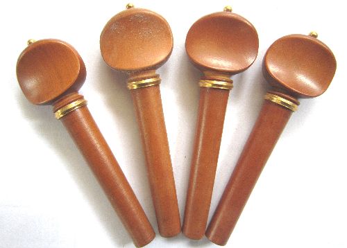 Viola pegs-Swiss-Boxwood-Gold trimme