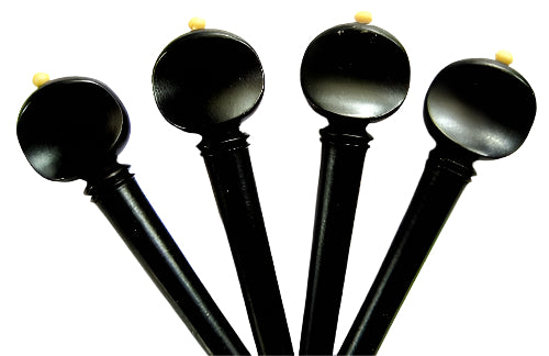 Viola pegs-Swiss-Ebony-white pin