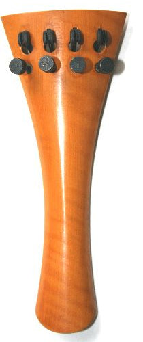 Viola tailpiece-french-"Schmidt tailpiece"-flamed boxwood-no saddle-4 tuners