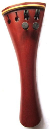 Viola tailpiece-French-"Schmidt"-Castel Boxwood-white saddle-2 tuners-120mm