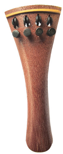 Viola tailpiece-French-"Schmidt tailpiece"-Mahogany-white saddle-4 tuners