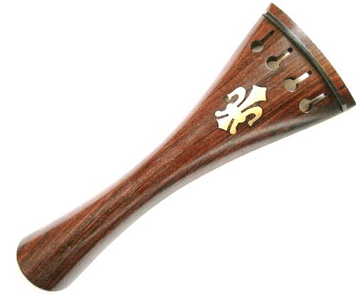 Viola tailpiece-French-Rosewood-fleur de lys