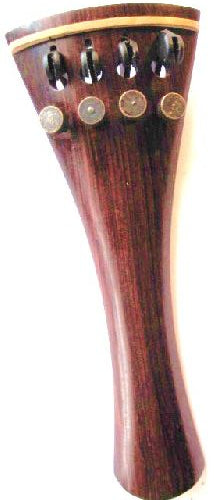 Viola tailpiece-French-"Schmidt tailpiece"-Rosewood-4 tuners-white saddle-120mm