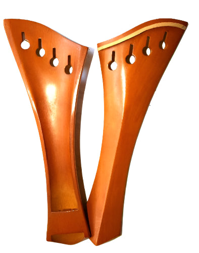 Viola tailpiece-"Schmidt Harp style-"Boxwood-white saddle-hollow