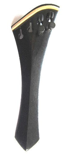 Viola tailpiece-"Schmidt Harp style"-Ebony-white saddle-2 tuner